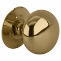 Amerock Polished Brass Traditional Mushroom Kitchen Cabinet Knob 1 1/4 in. Diameter BP543